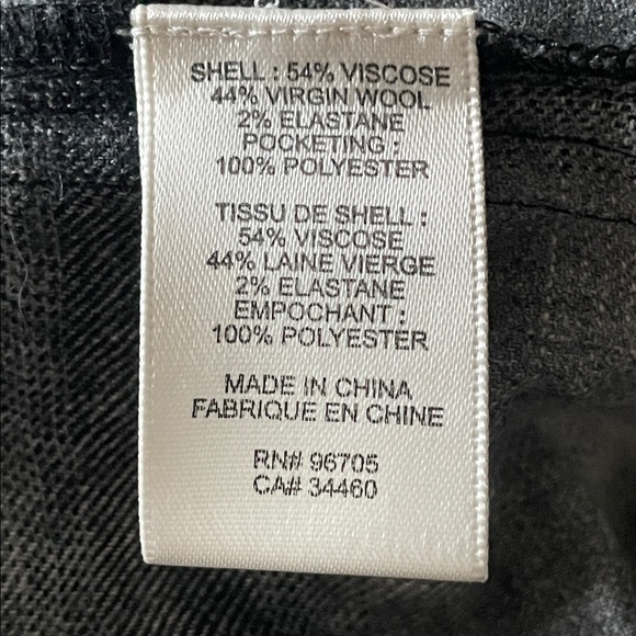 REBECCA TAYLOR Plaid Viscose /Wool Pants sz 4 - Picture 7 of 7